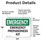 Signmission Preparedness Kit, 24 in W x Rectangle, Vinyl Decal OS-2PACK-EM-D-1824-L-10348 - alternate 5